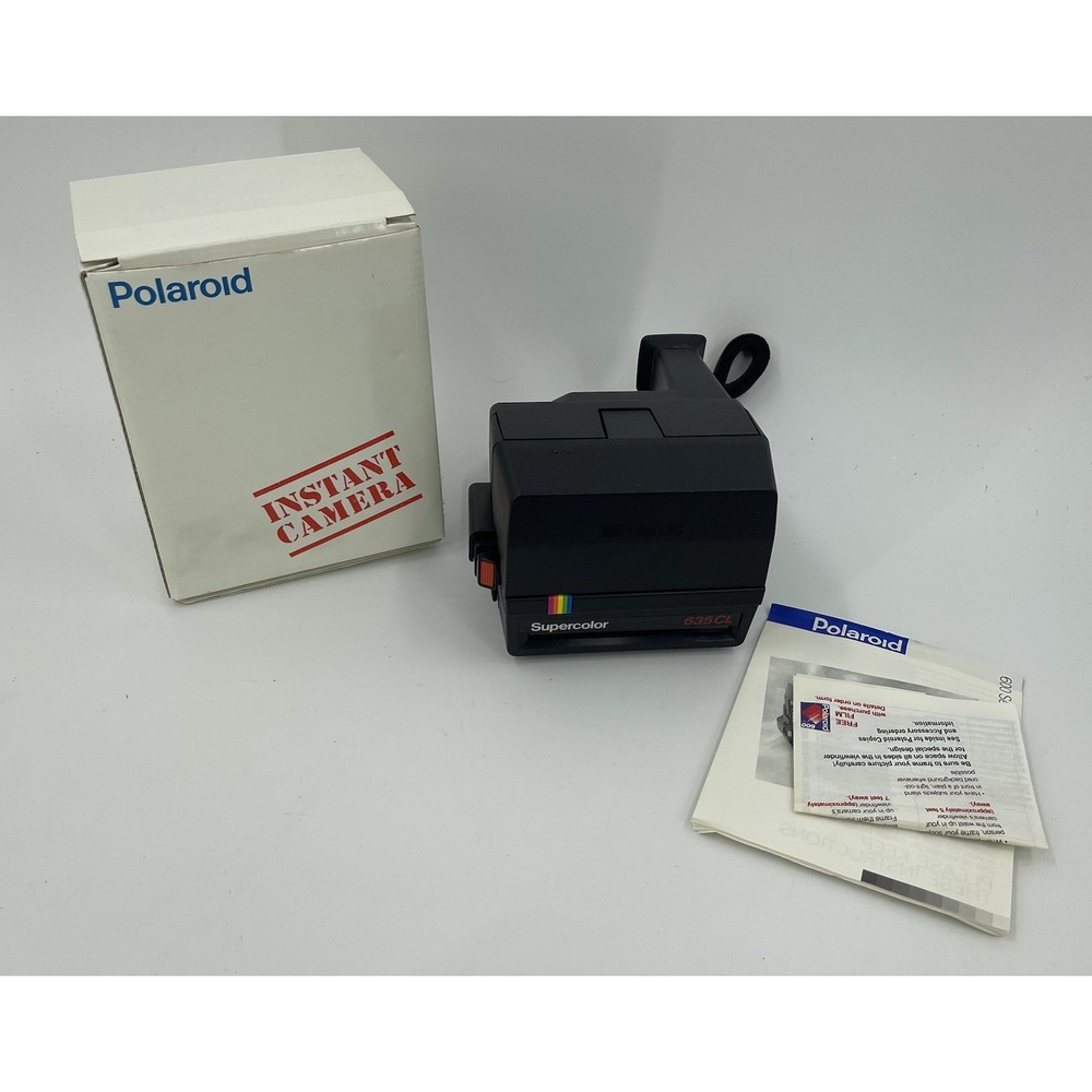 Polaroid Instant Camera M 635 CL Educational Camera Teacher Rare Rainbow Vintage